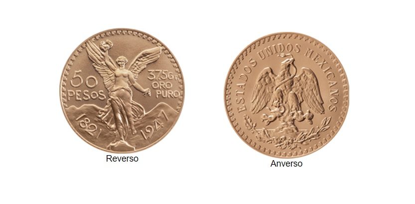 Moneda centenario de Oro México